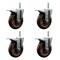 Service Caster 5 Inch High Temp Glass Filled Nylon 34 Inch Stem Caster Set with Total Lock Brake SCC-TSTTL20S514-GFNSHT-34212-4 - alternate 1